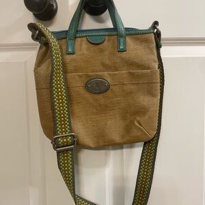 Fossil Tan and Green Women's Crossbody